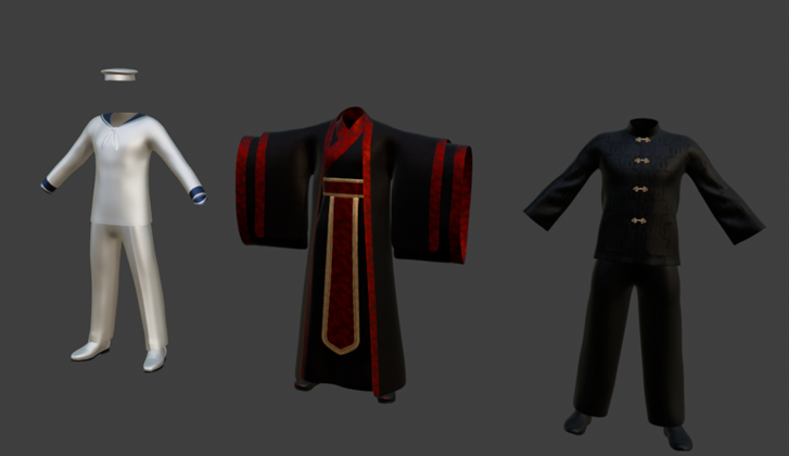 3D traditional Chinese outfit designs